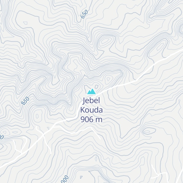 Map of Jebel Kouda