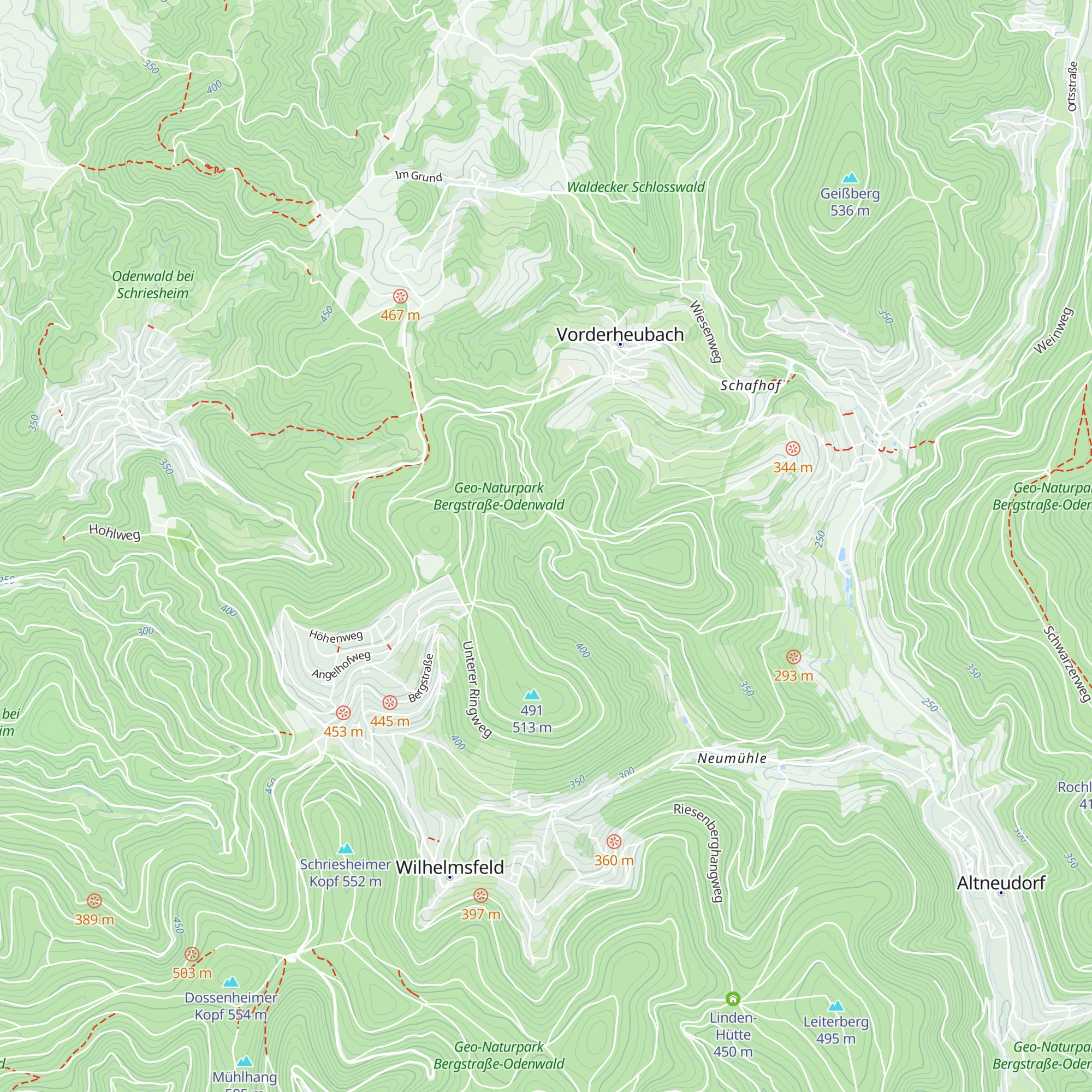Jagdhütte am Belschbach map