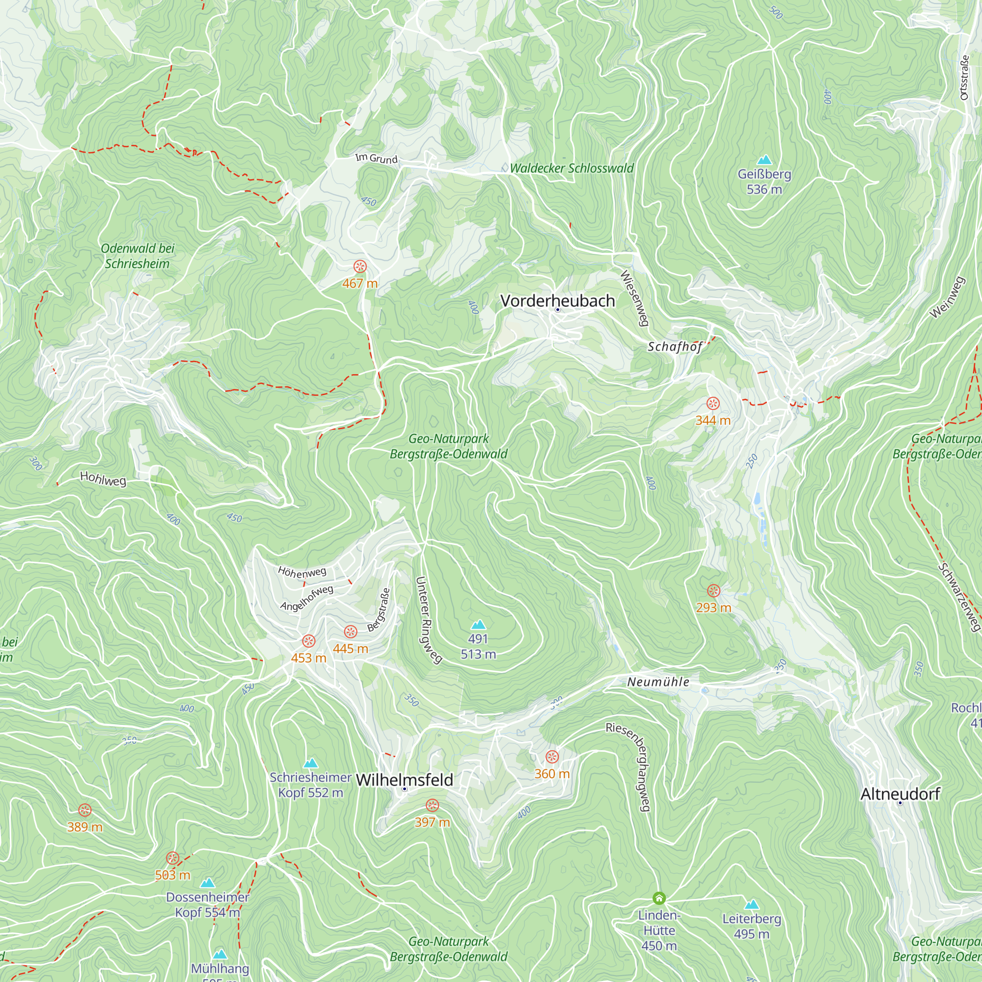 Jagdhütte am Belschbach map