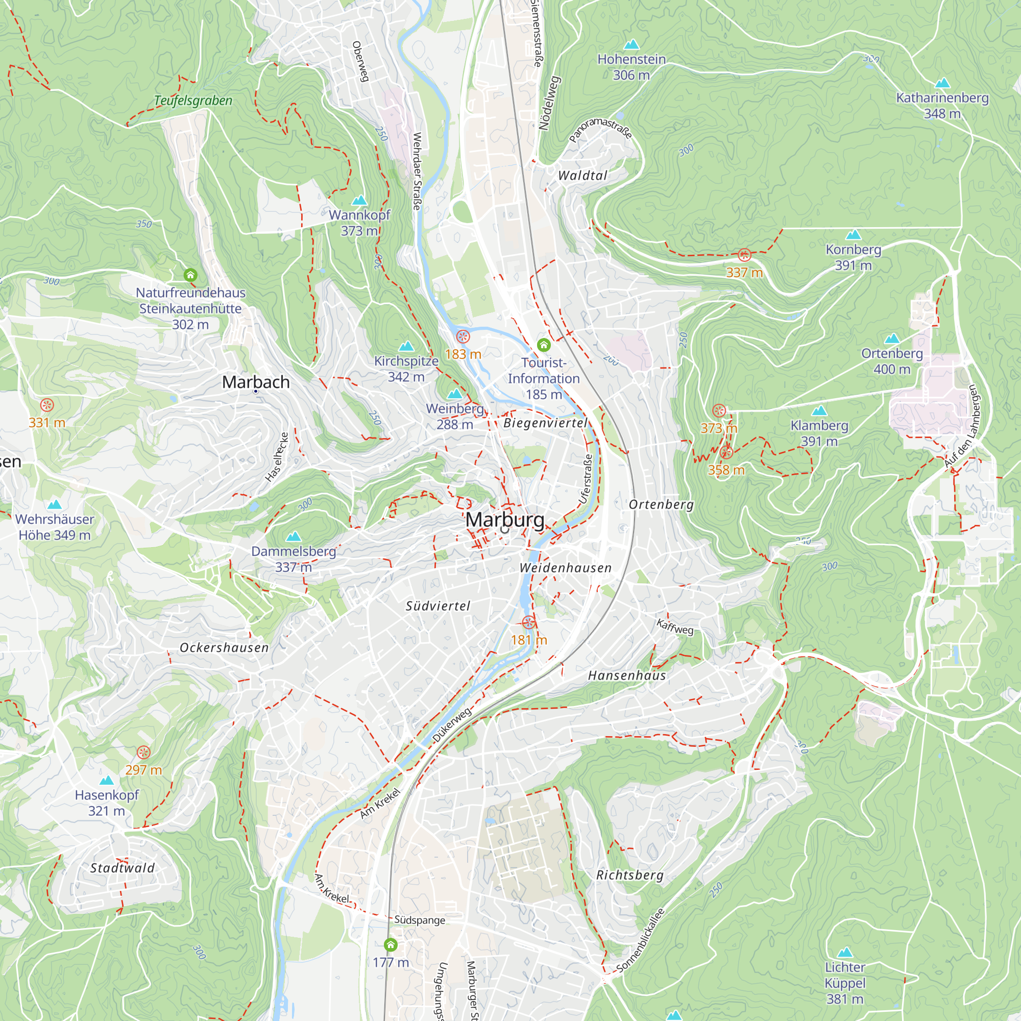 Markthaus & Tourist-Information map