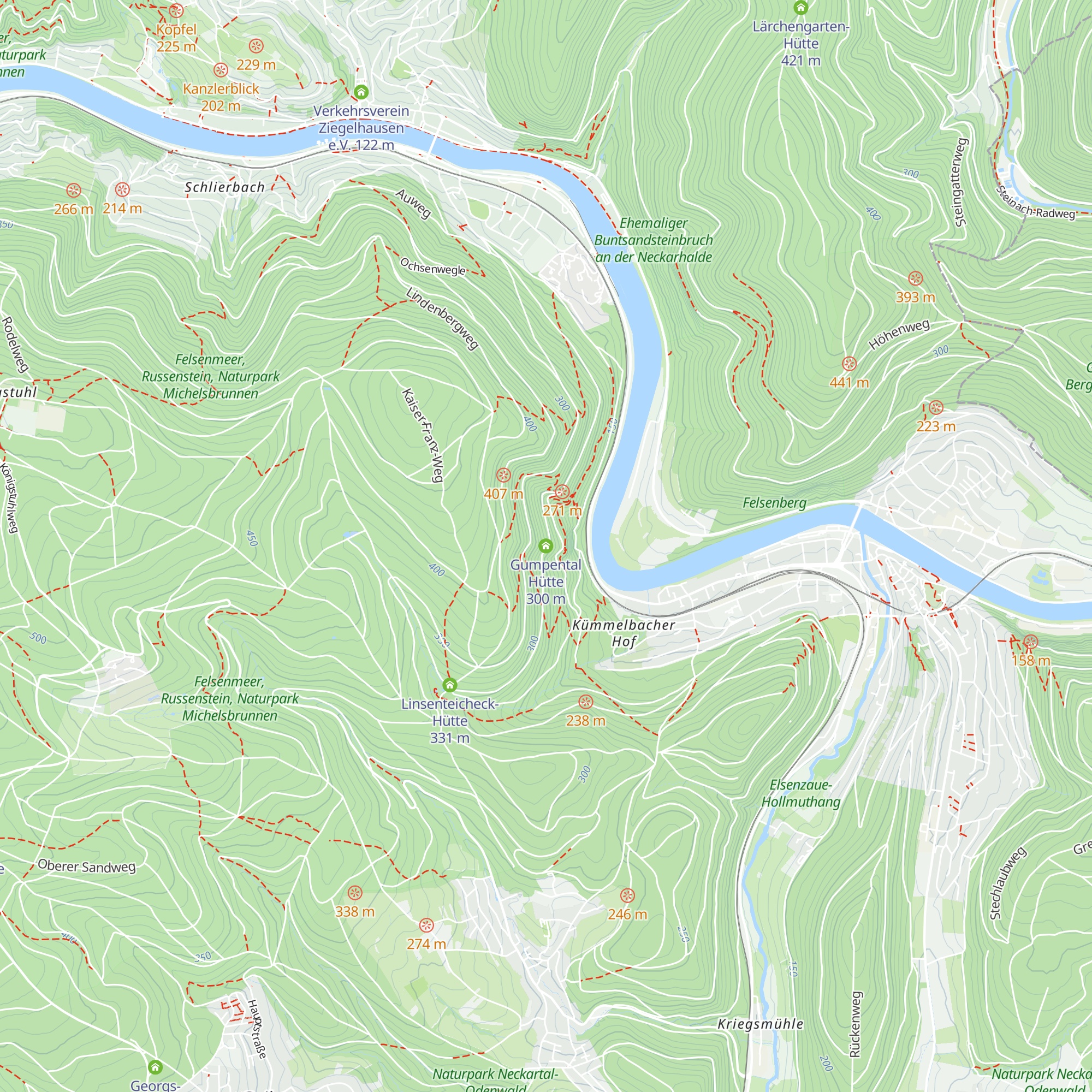 Gumpental Hütte map