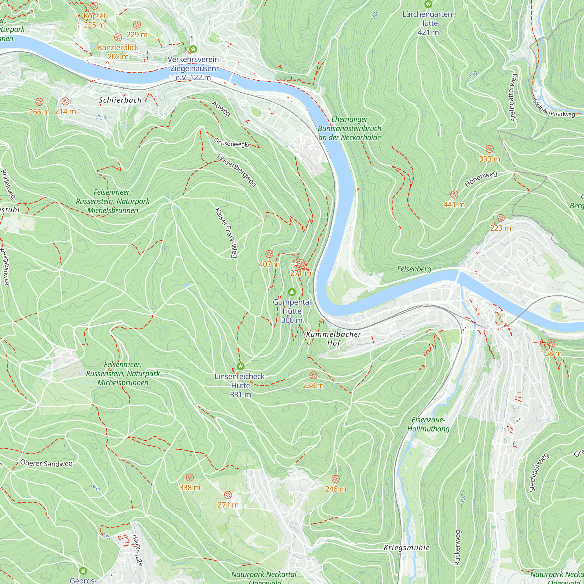 Gumpental Hütte map