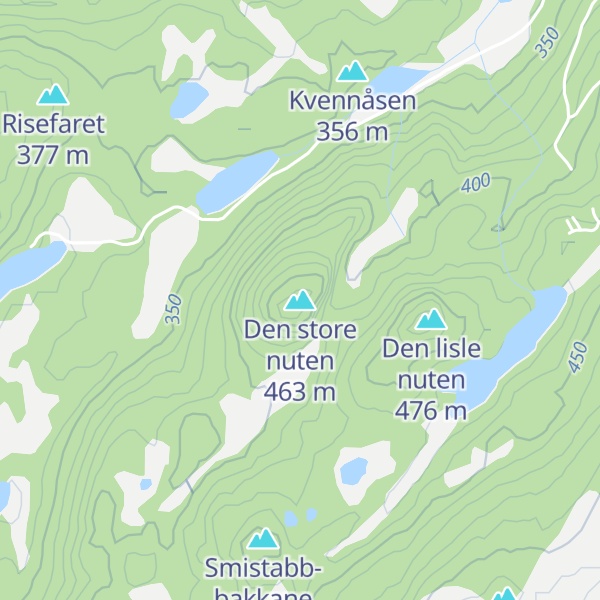 Map of Den store nuten