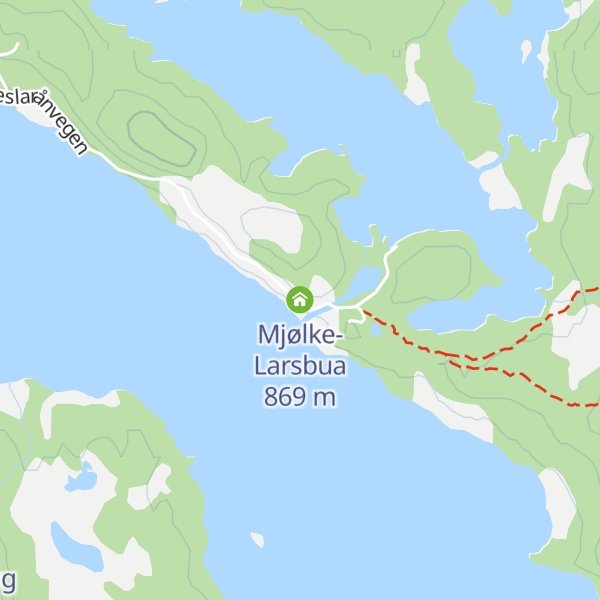 Map of Mjølke-Larsbua