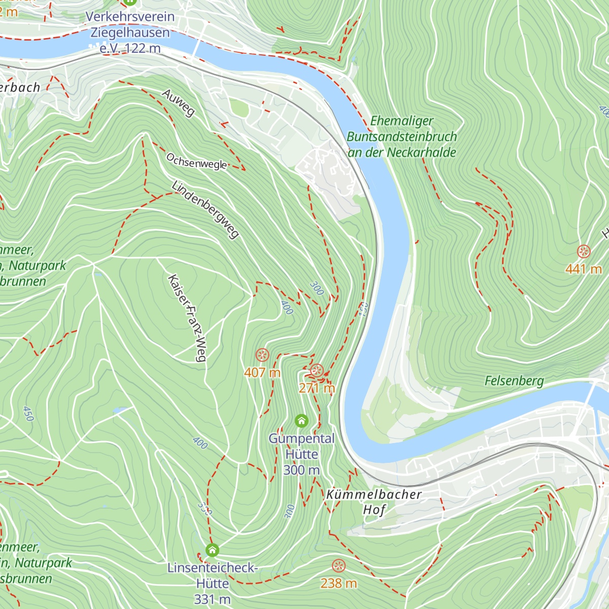 Gemsenstein-Hütte map