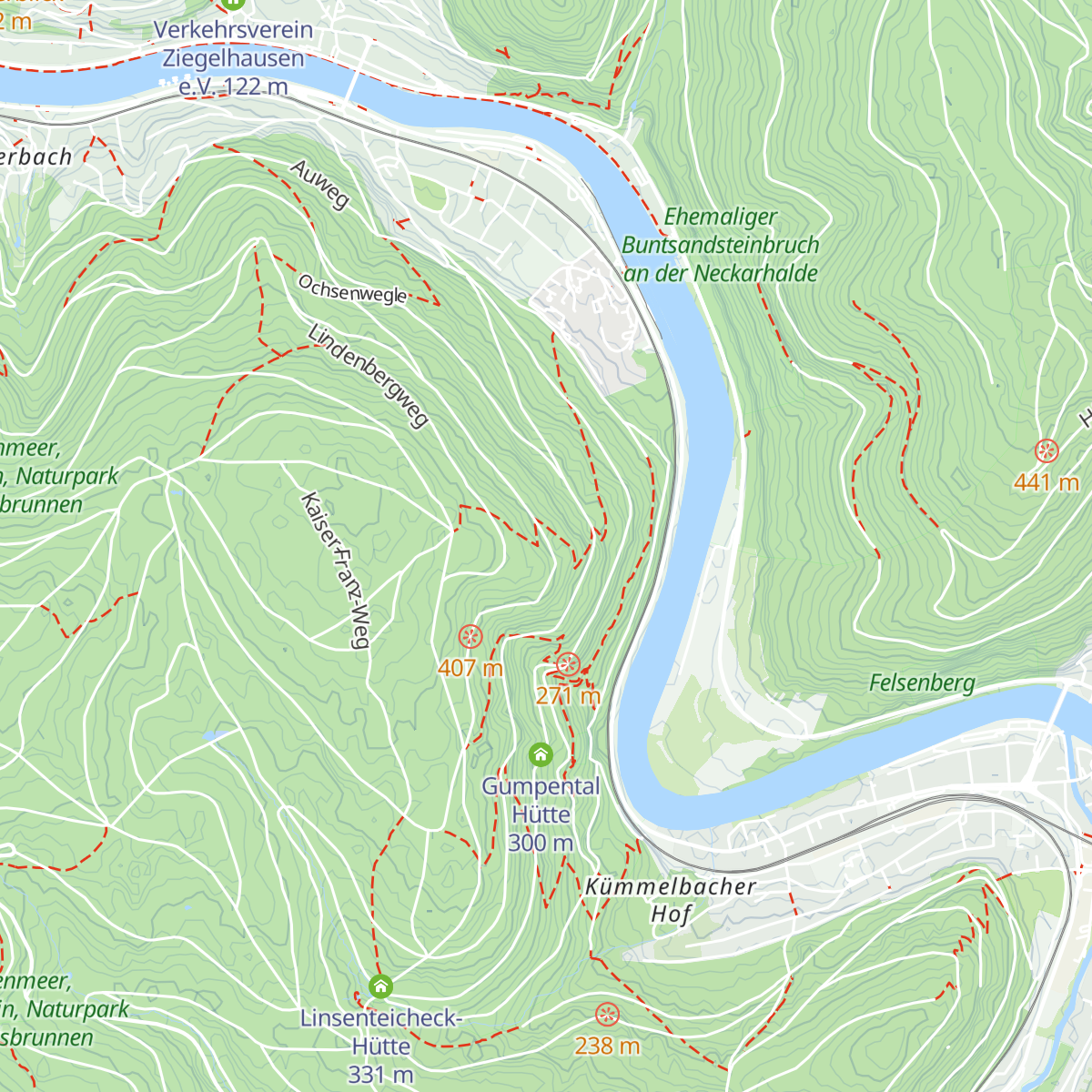 Gemsenstein-Hütte map