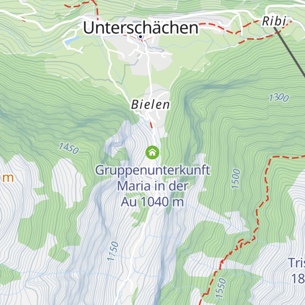 Map of Gruppenunterkunft Maria in der Au