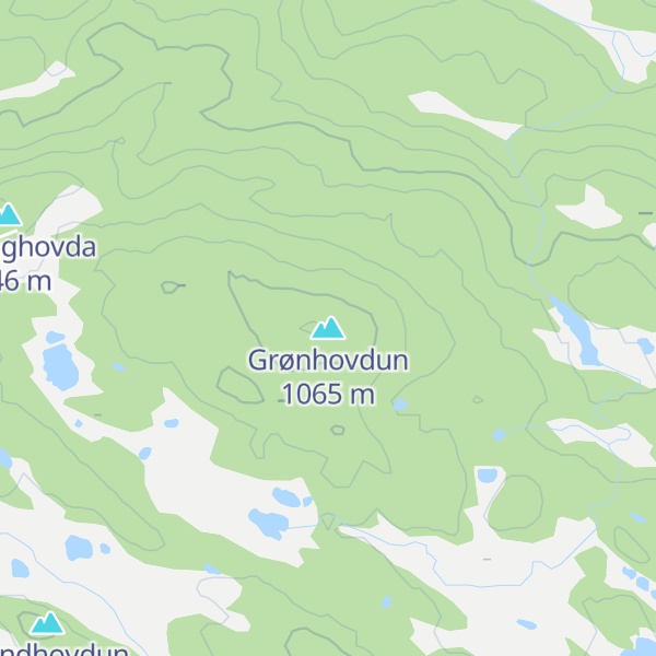 Map of Grønhovdun