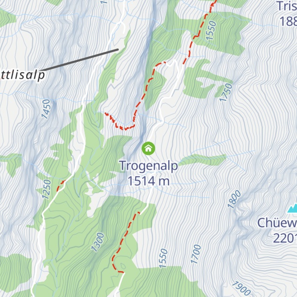 Map of Trogenalp
