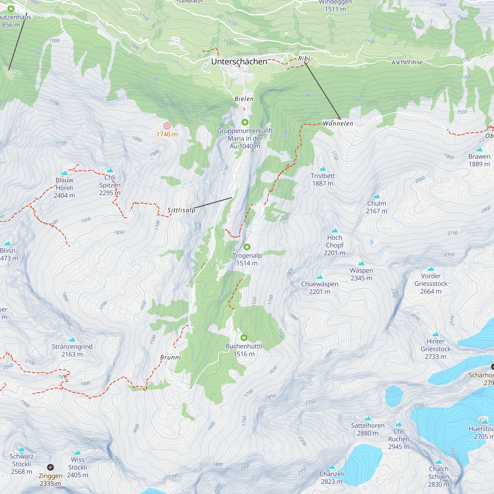 Trogenalp map