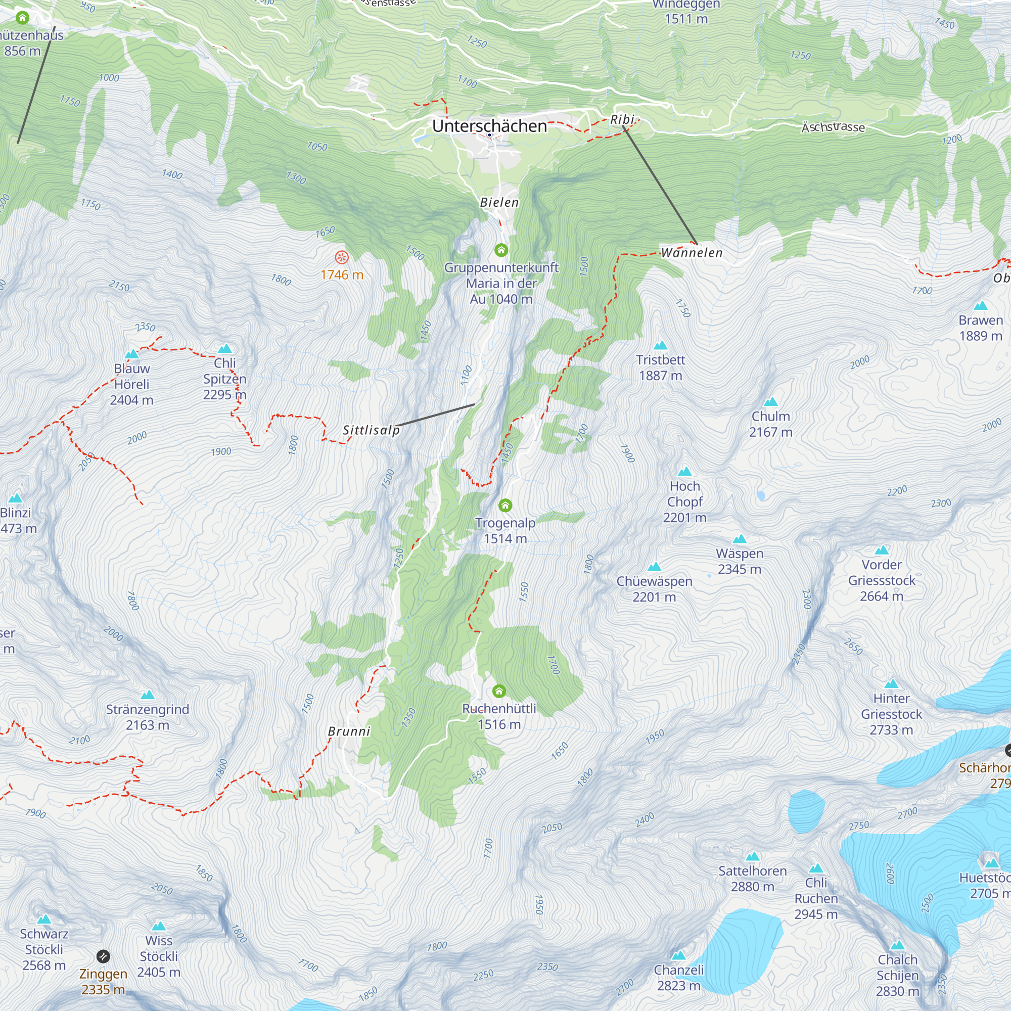 Trogenalp map