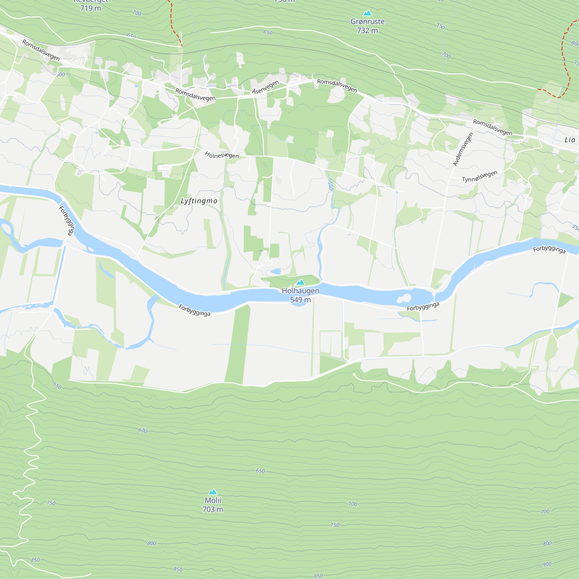 Ulvaholen map