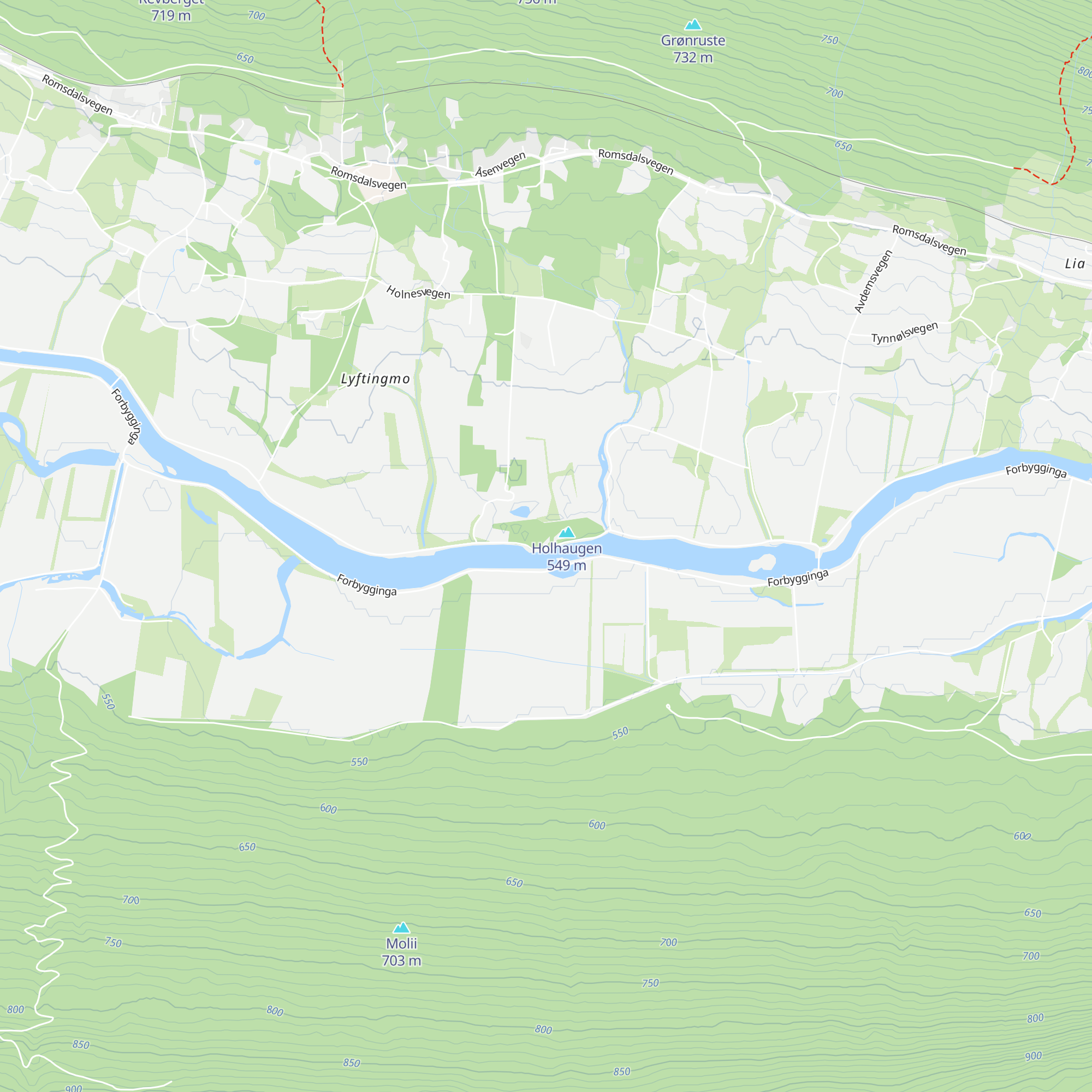 Ulvaholen map