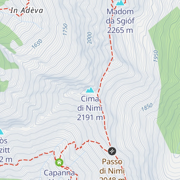 Map of Cima di Nimi