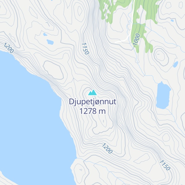 Map of Djupetjønnut