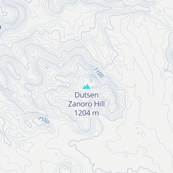 Map of Dutsen Zanoro Hill