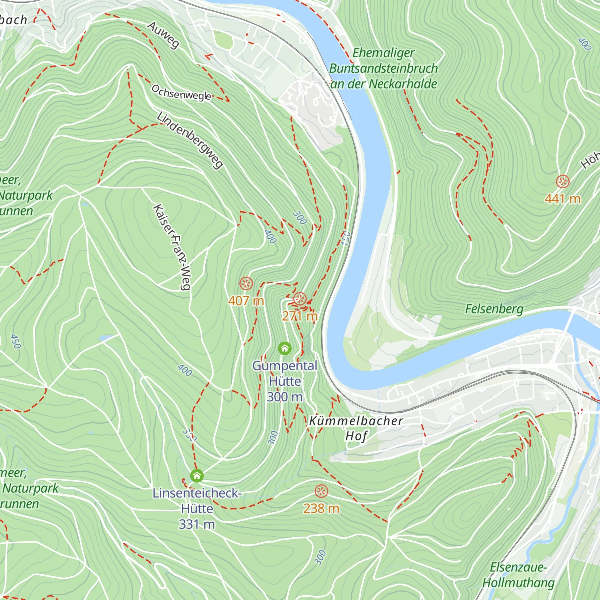 Gemsenberg Hütte map