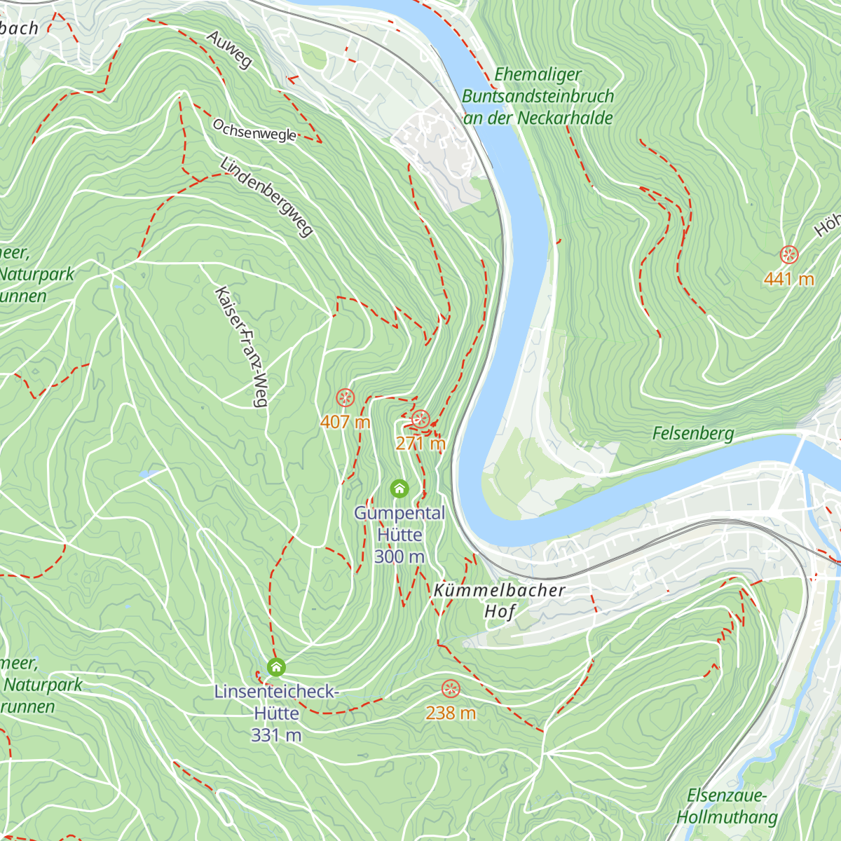 Gemsenberg Hütte map