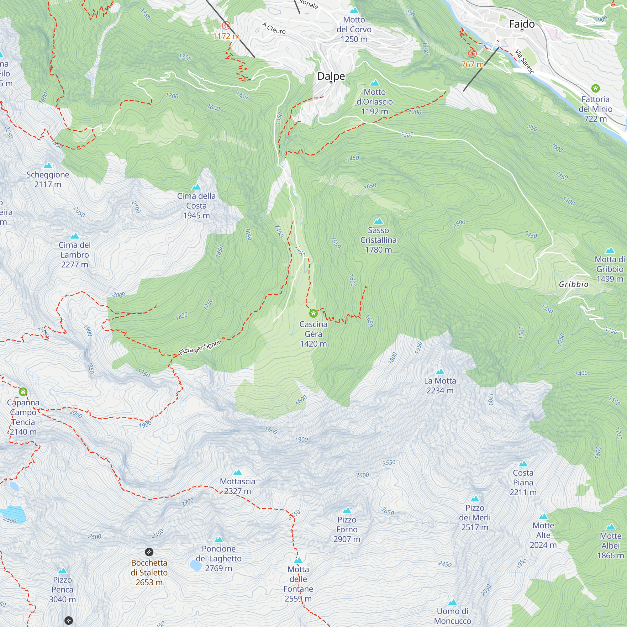 Cascina Géra map