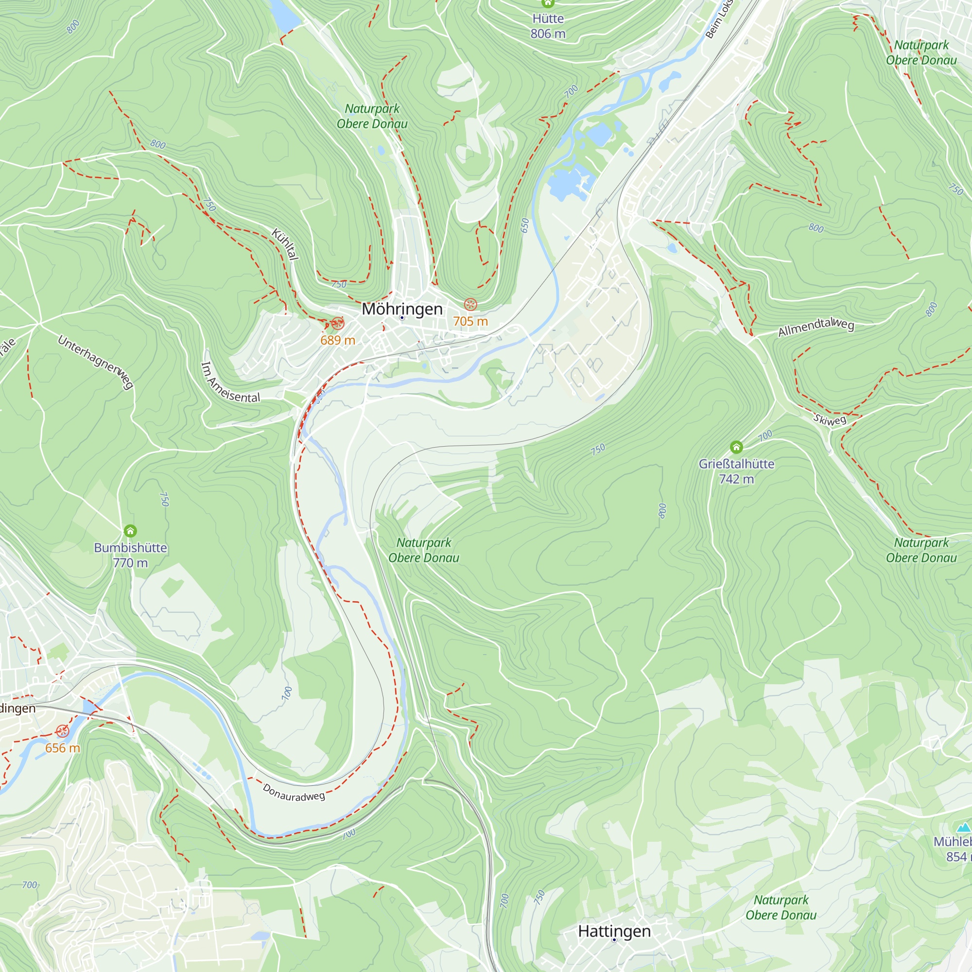 Skihütte map