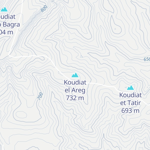 Map of Koudiat el Areg
