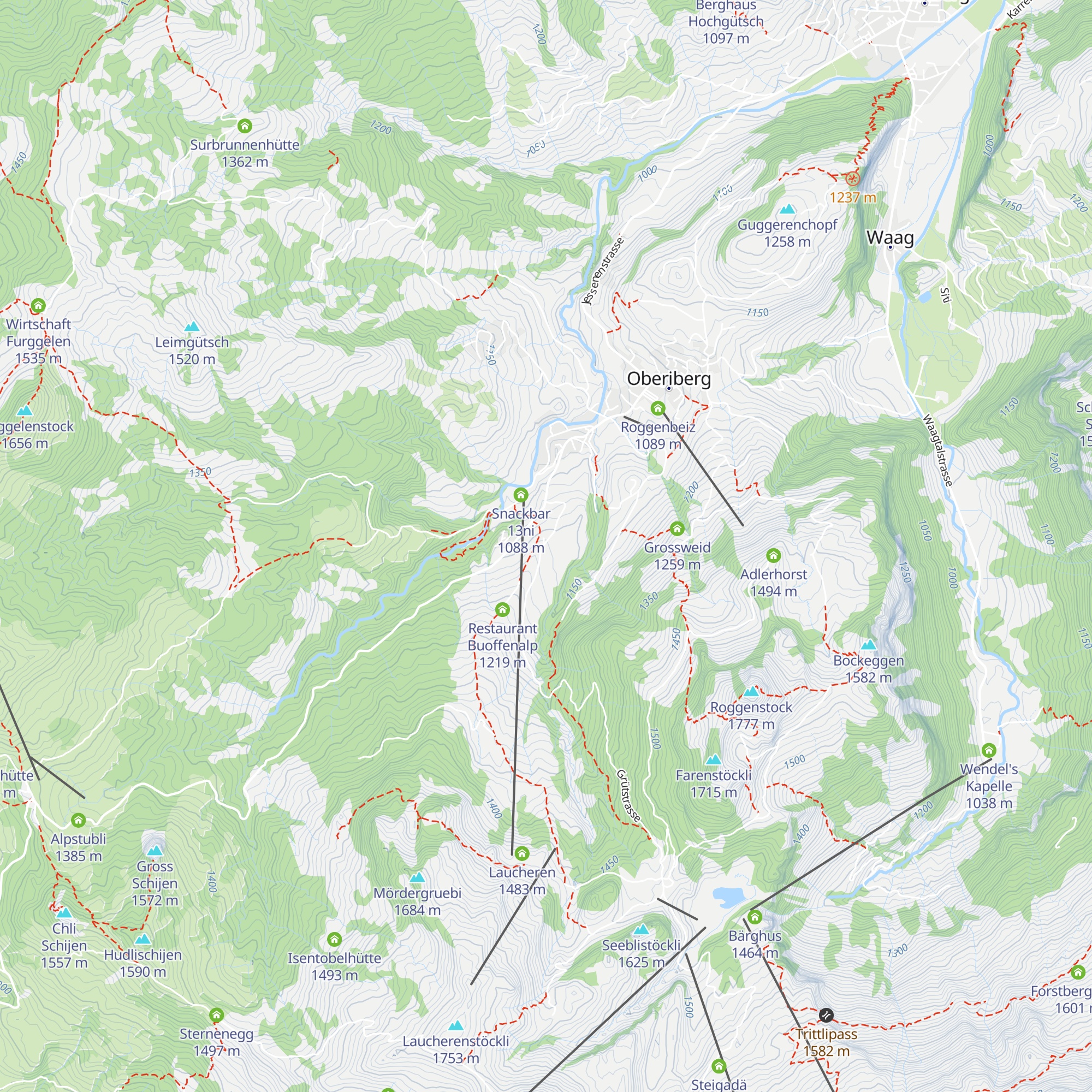 Skihaus Skiclub Egg map