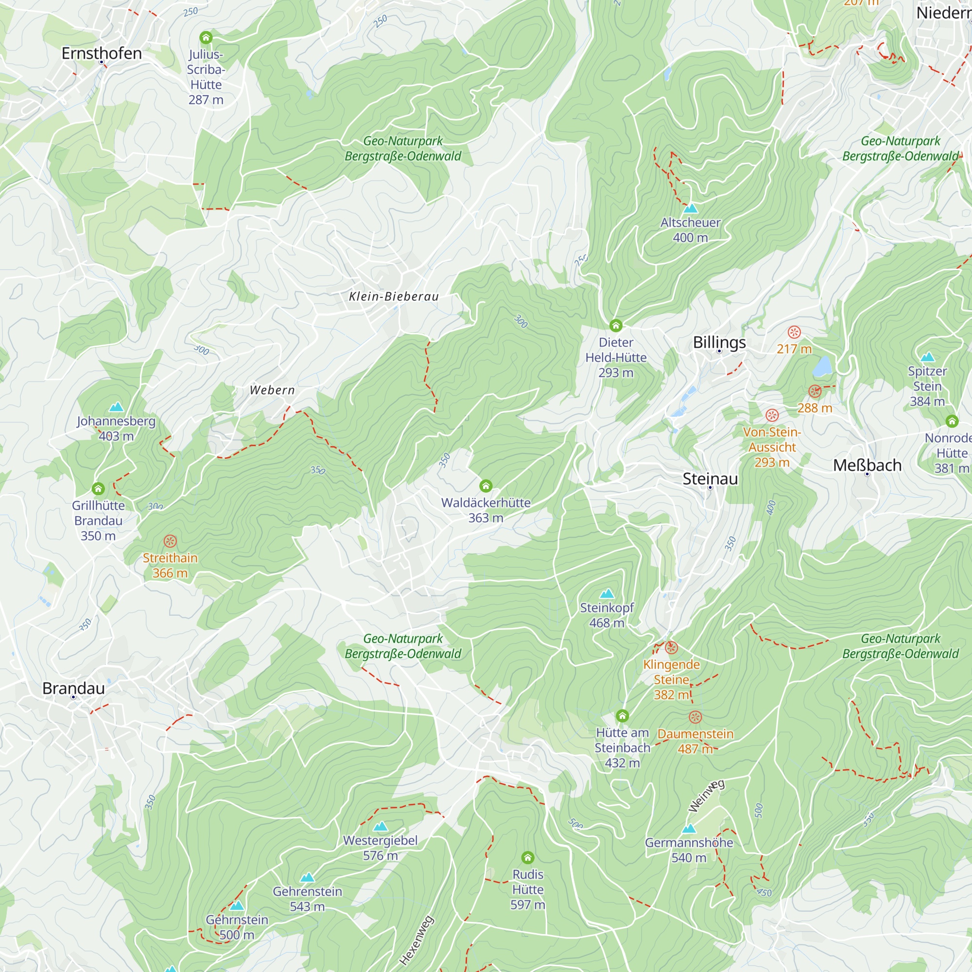 Waldäckerhütte map