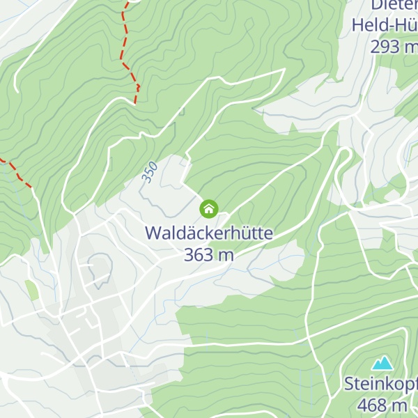 Map of Waldäckerhütte