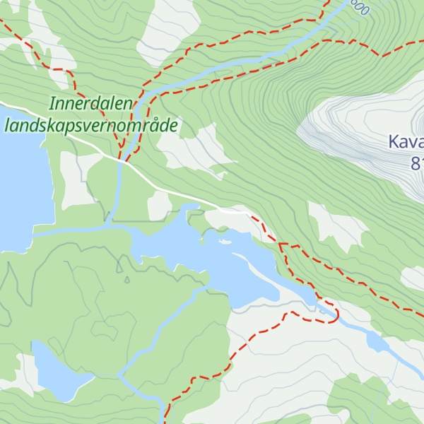 Map of Innerdal Turisthytte