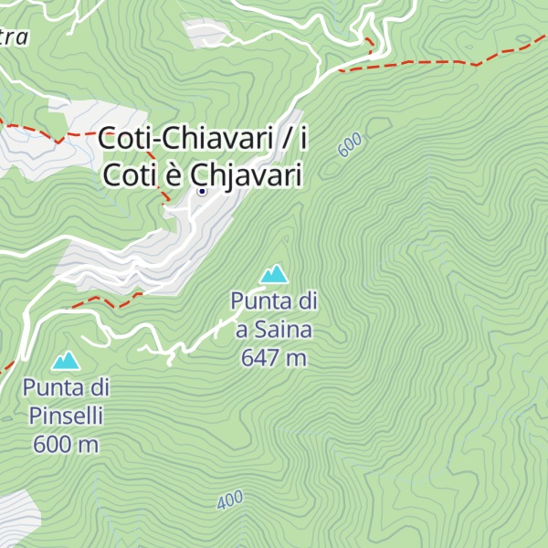 Map of Punta di a Saina