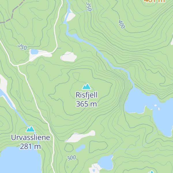 Map of Risfjell