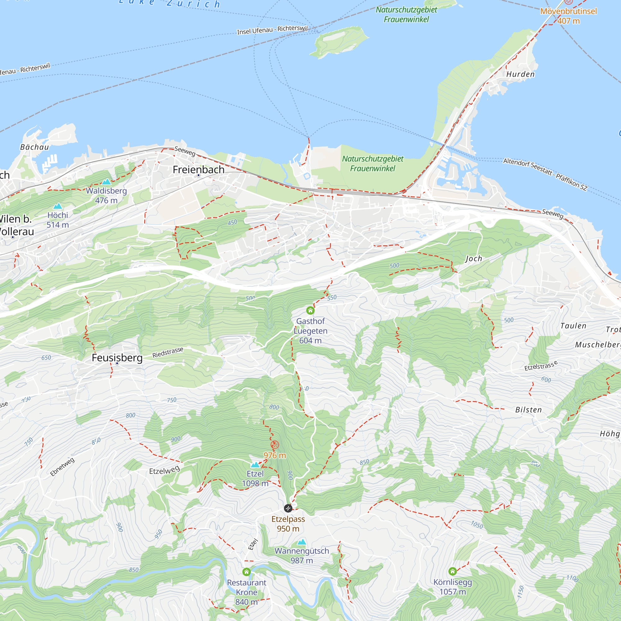 Gasthof Luegeten map