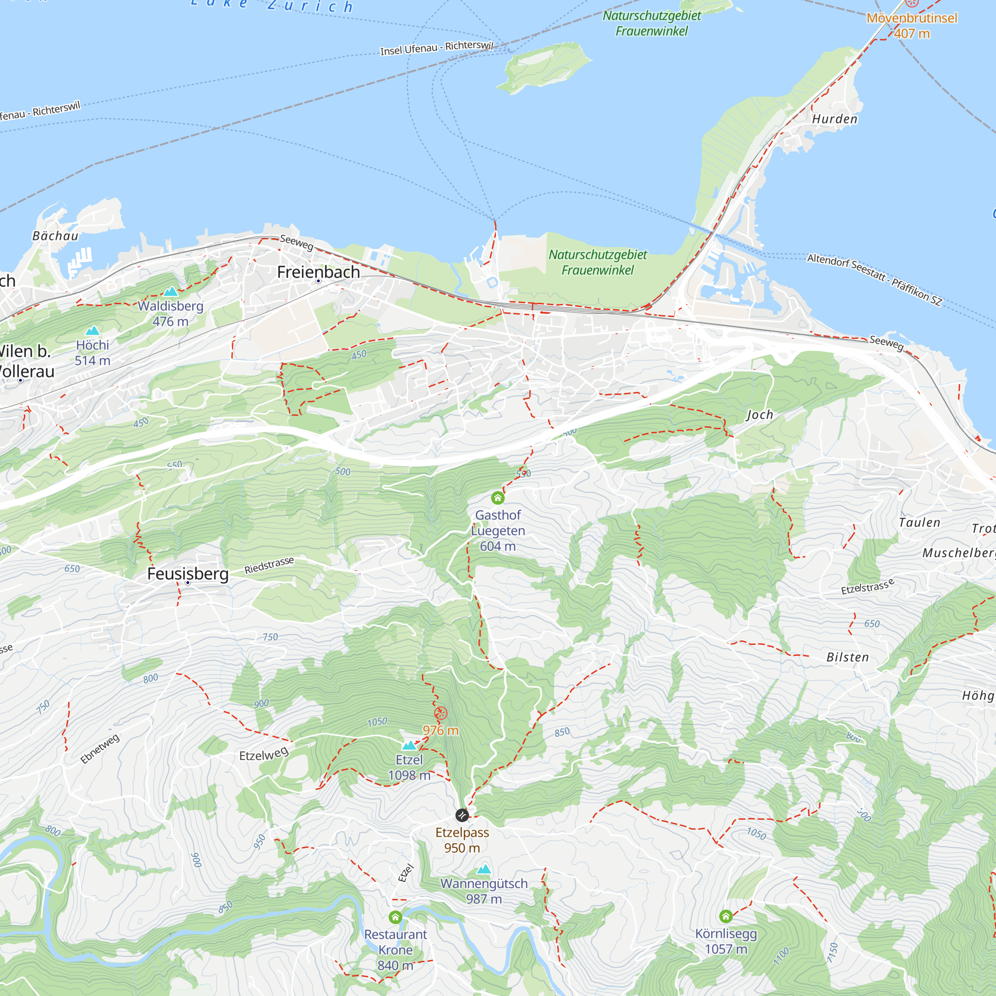 Gasthof Luegeten map