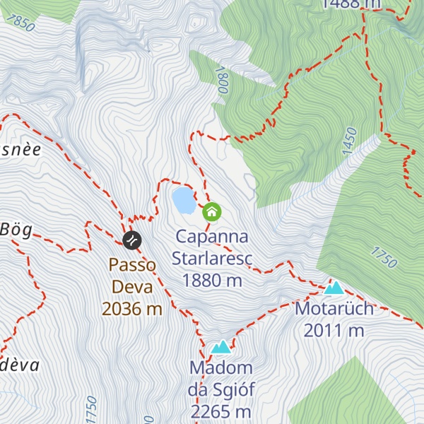 Map of Capanna Starlaresc