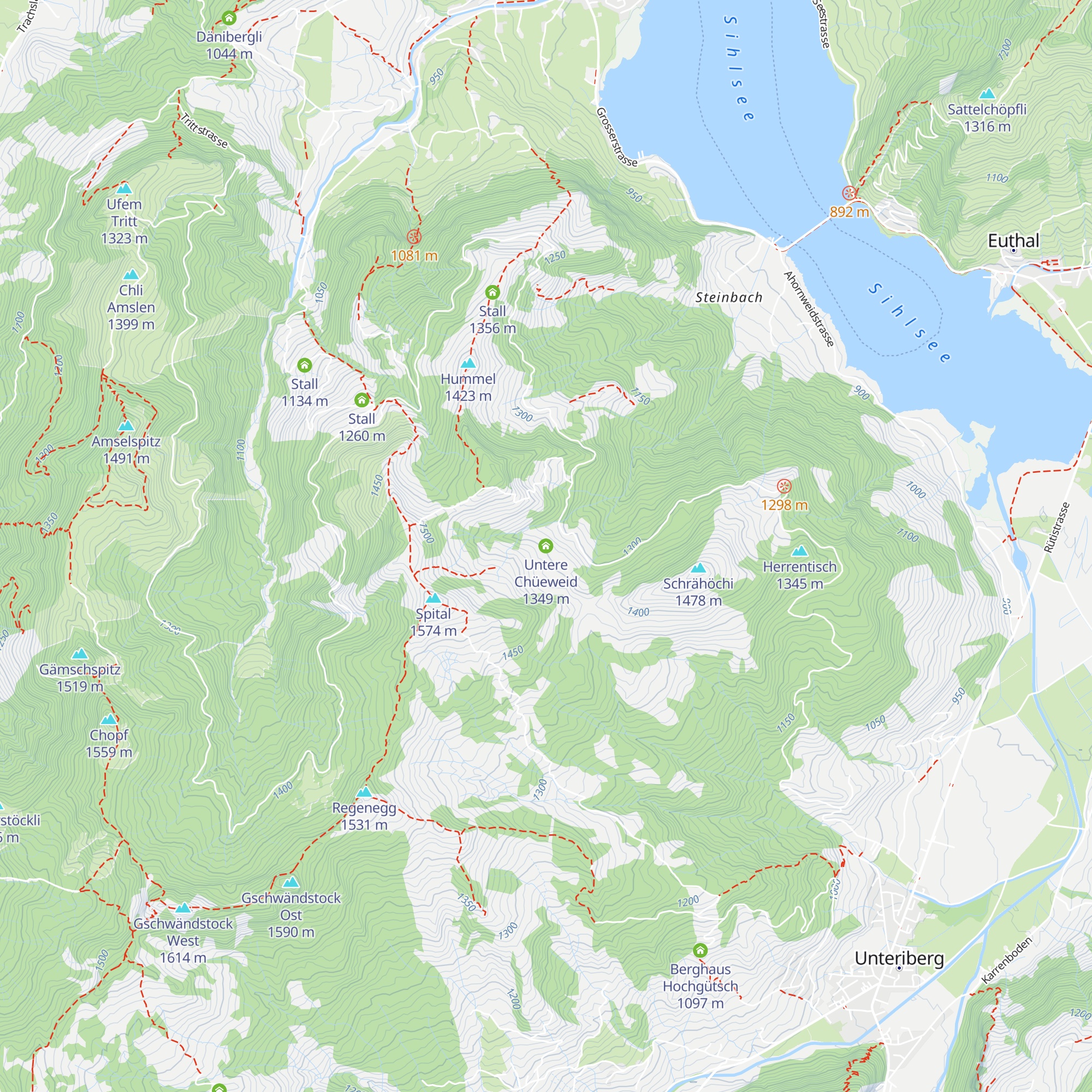 Untere Chüeweid map