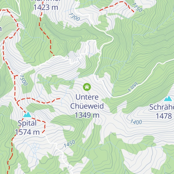 Map of Untere Chüeweid