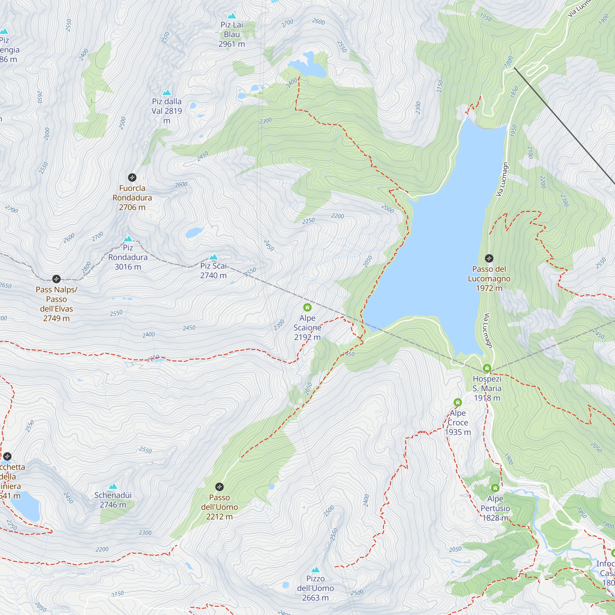 Alpe Scaione map
