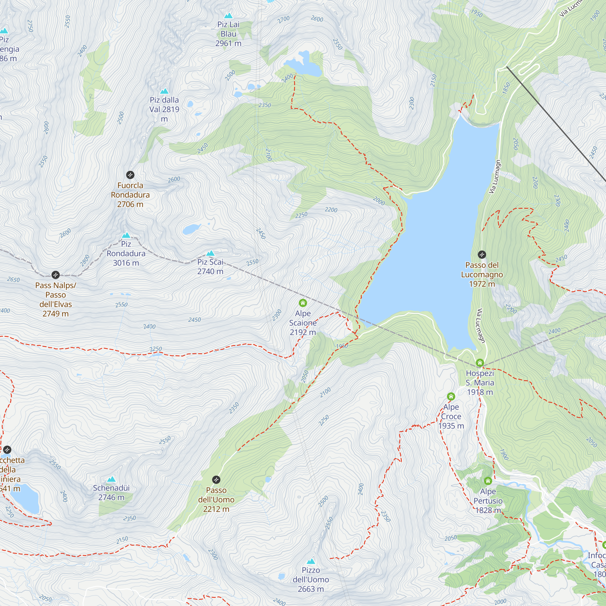 Alpe Scaione map