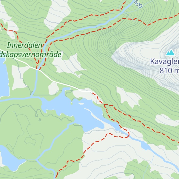 Map of Innerdalshytta