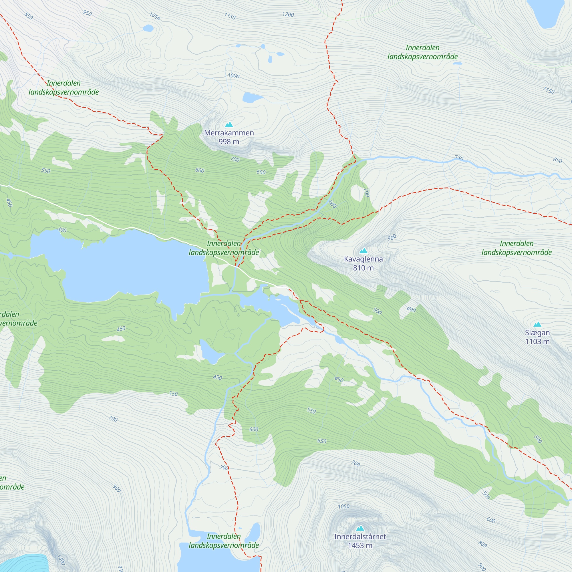 Innerdalshytta map