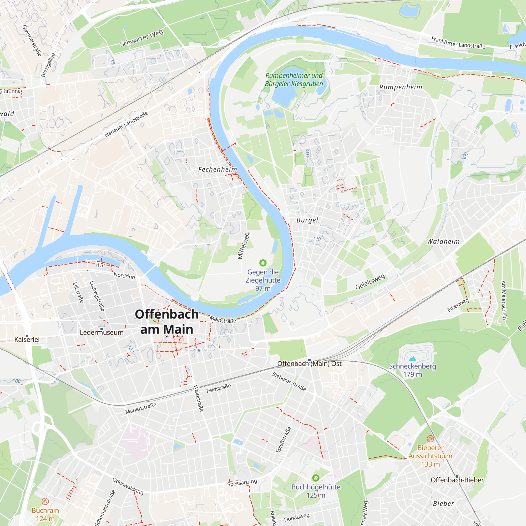 Gegen die Ziegelhütte map