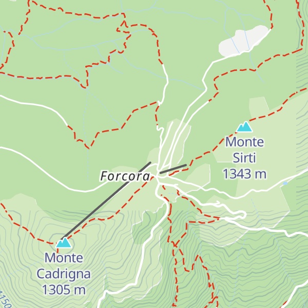 Map of Rifugio Forcora