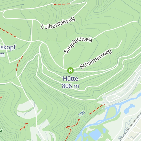 Map of Hütte