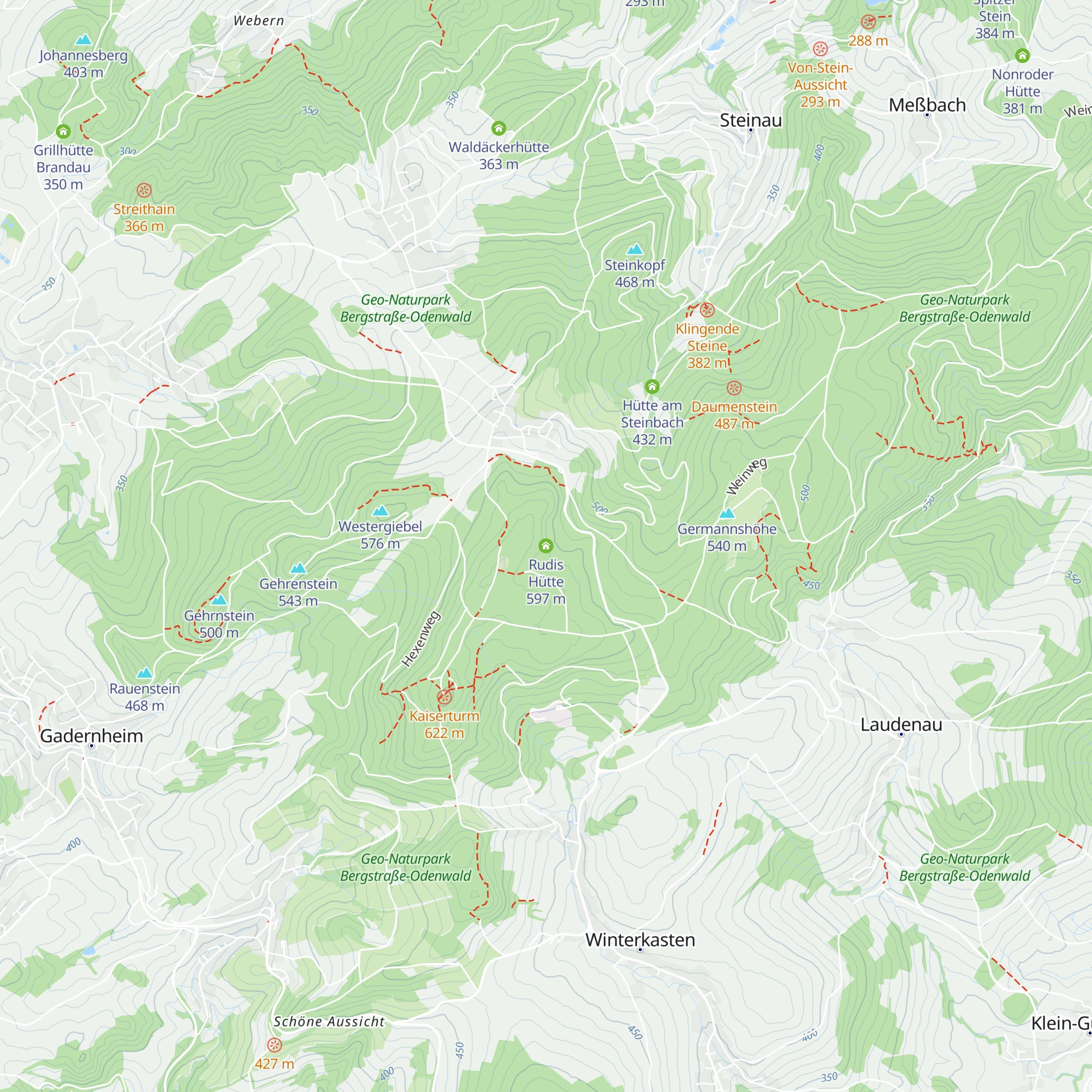 Rudis Hütte map