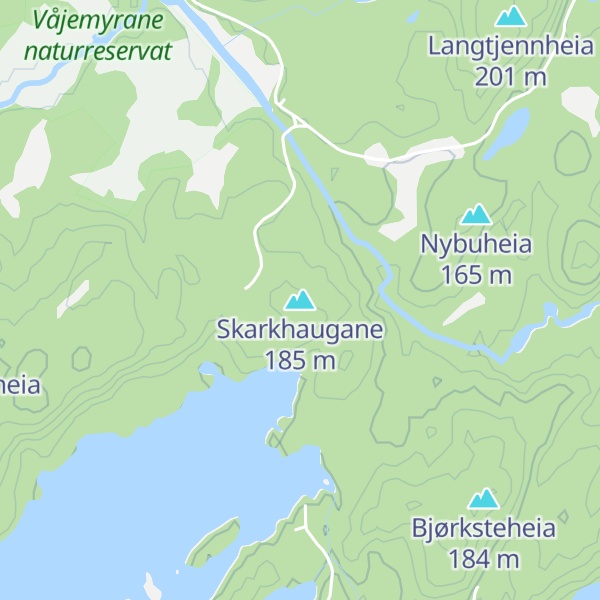 Map of Skarkhaugane