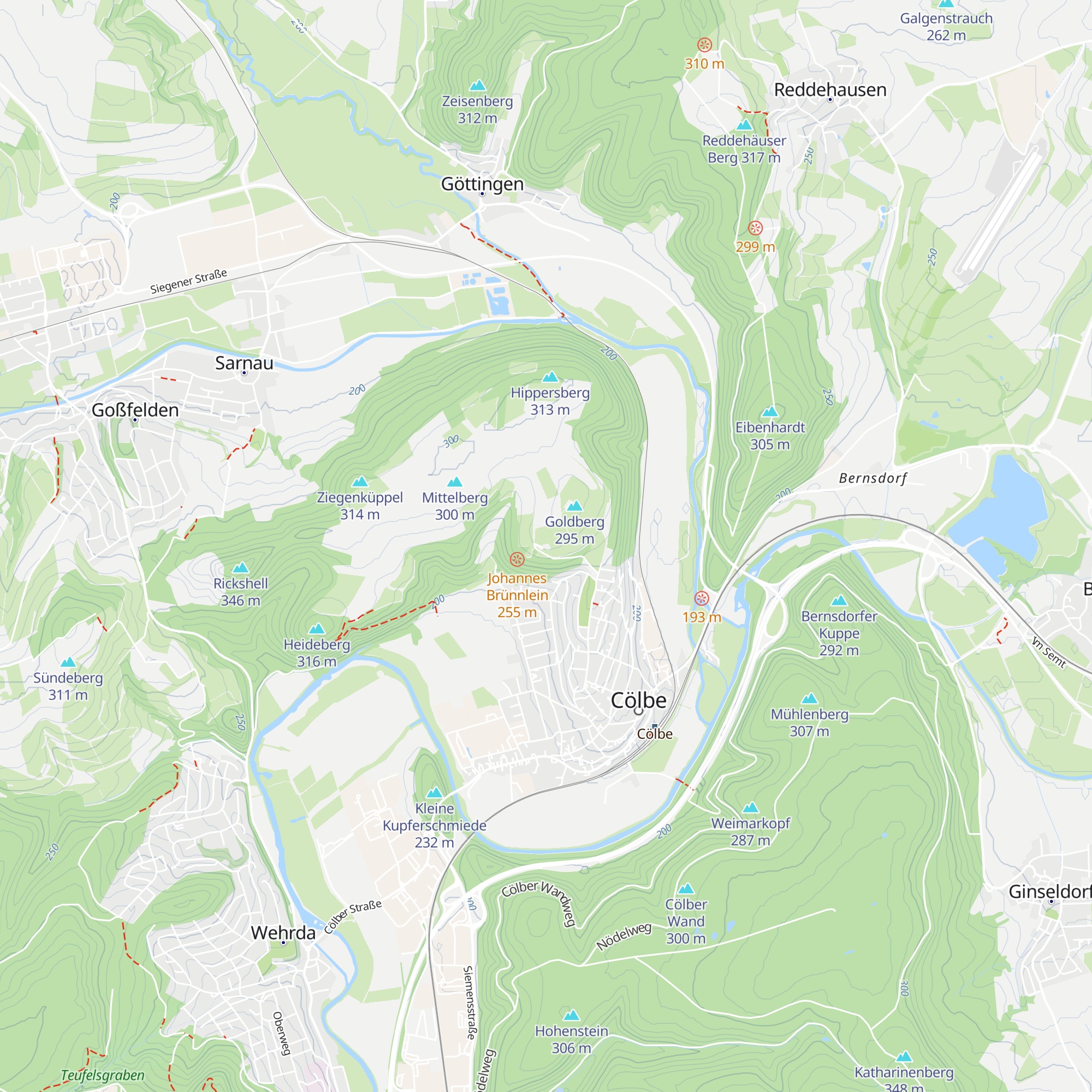 Berggasthaus Kyffhäuser map