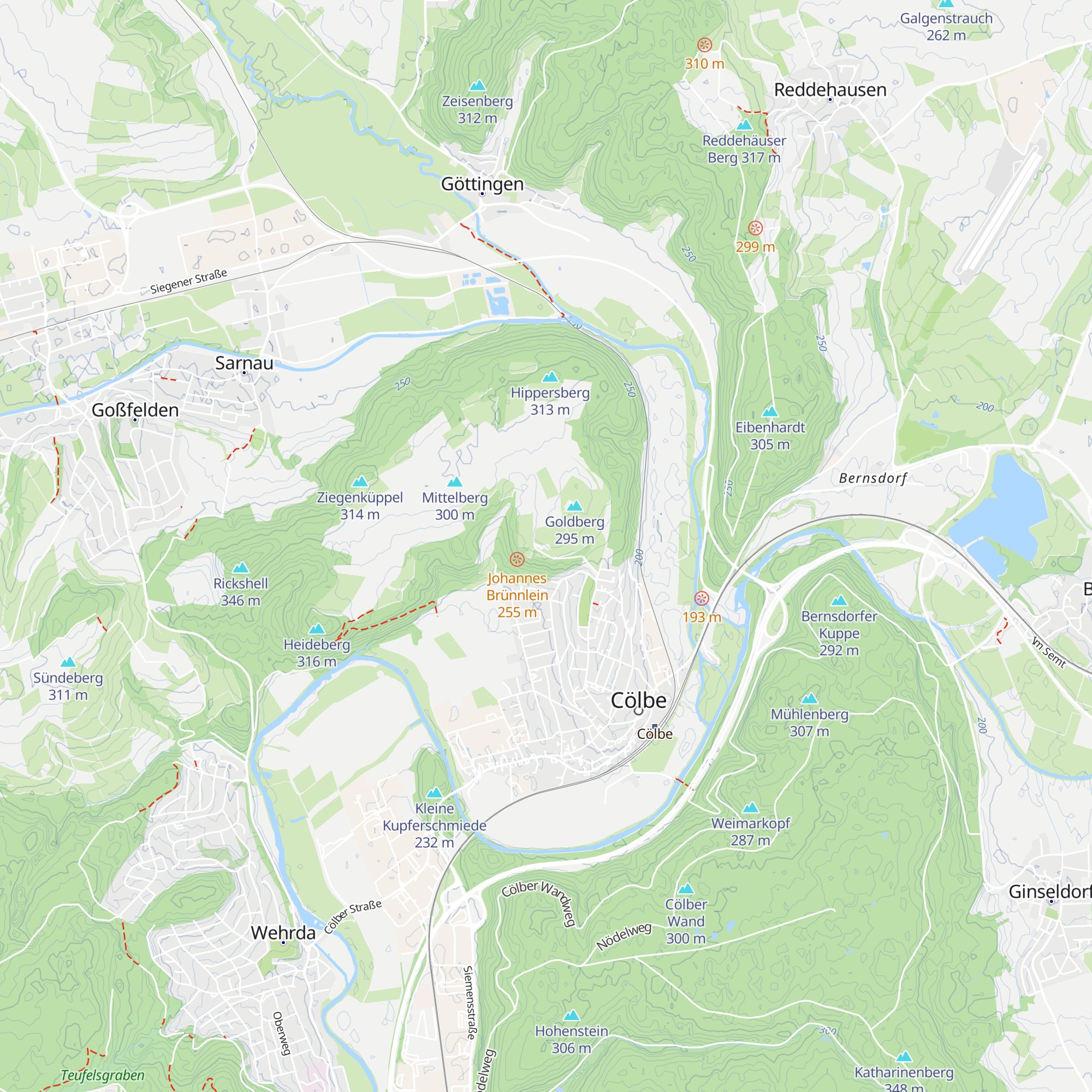 Berggasthaus Kyffhäuser map