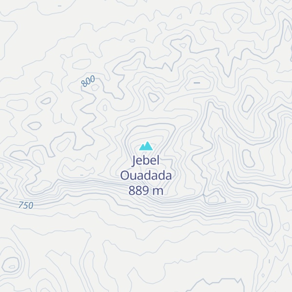 Map of Jebel Ouadada