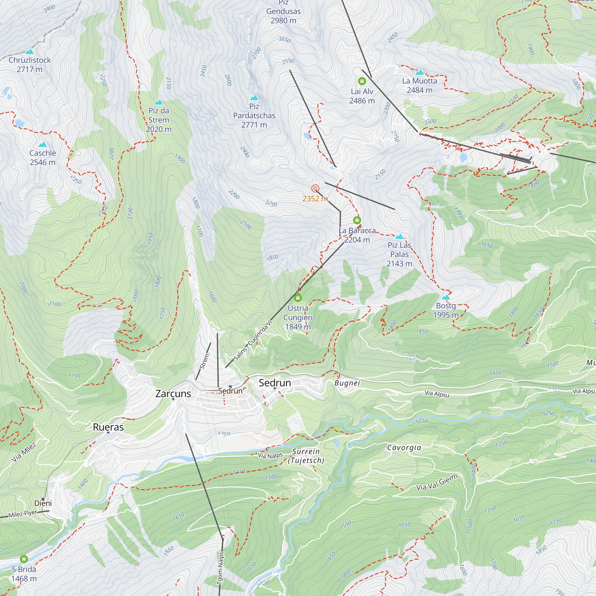 Ustria Cungieri map