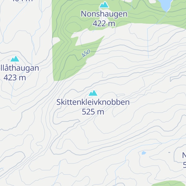 Map of Skittenkleivknobben